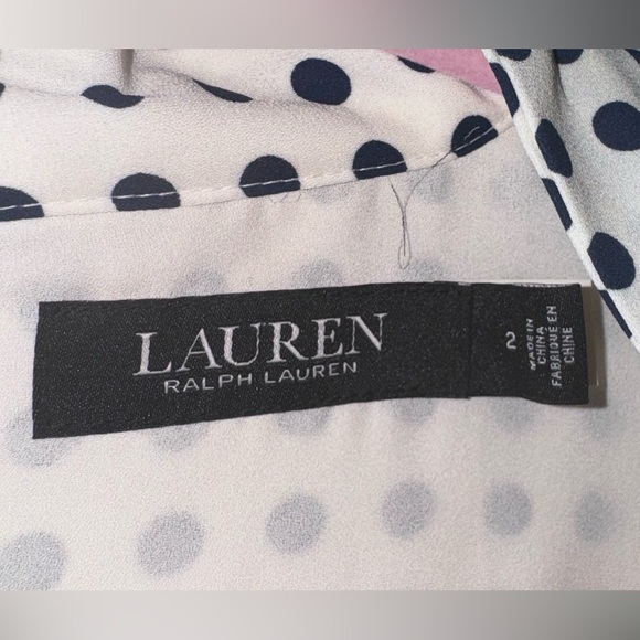 Polka-Dot Georgette Tie-Neck Dress size 2 (Sold out online) - Picture 8 of 9